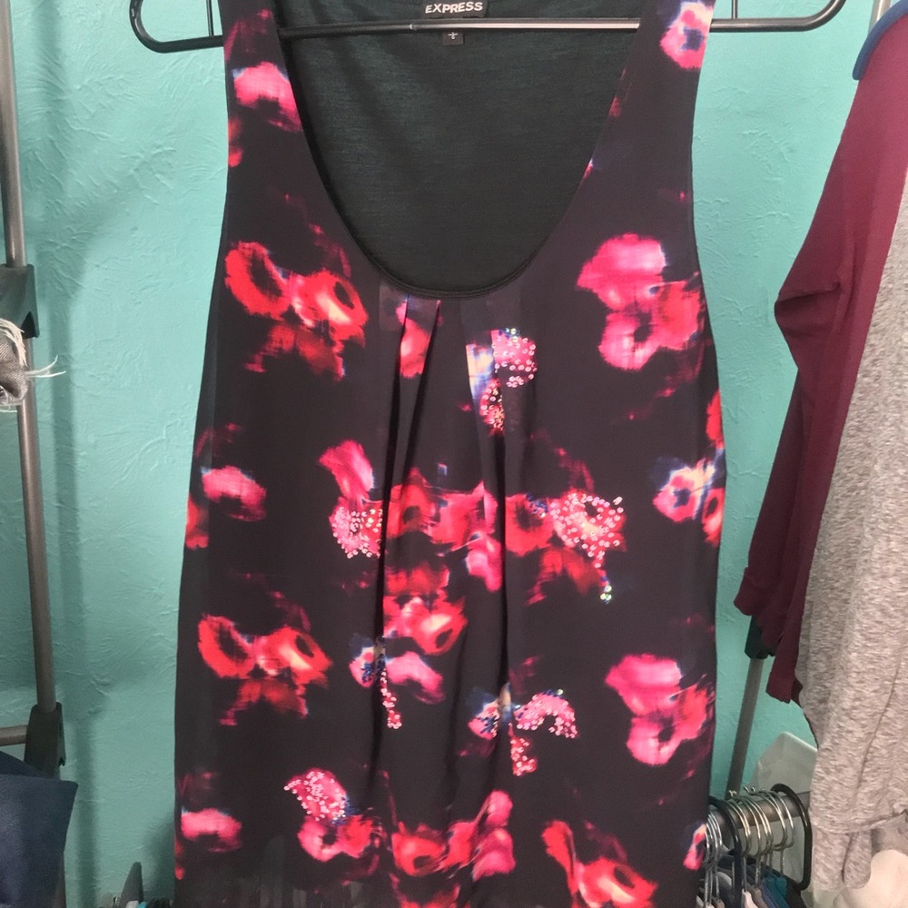 Express floral tank top